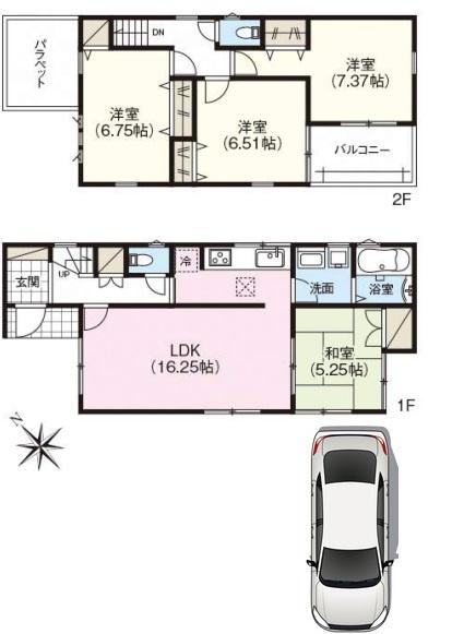 堺市東区草尾　新築一戸建3号棟