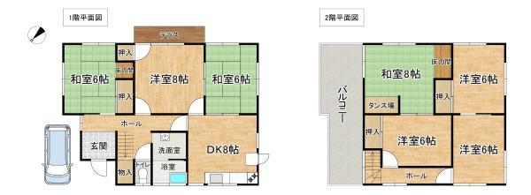河内長野市北青葉台の中古一戸建て