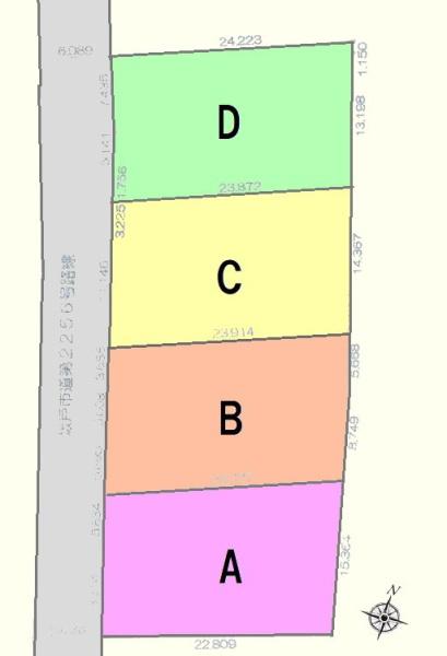 坂戸市片柳　売地　４区画