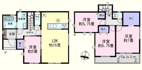 川越市的場1丁目3期　新築分譲住宅