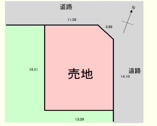 滑川町月の輪２丁目　売地