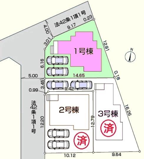 鶴ヶ島市下新田第2　新築分譲住宅　全3棟