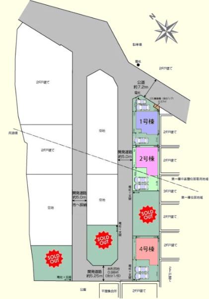 鶴ヶ島市藤金　新築分譲住宅　全6棟