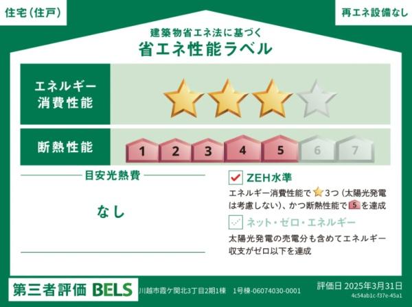 川越市霞ヶ関北３丁目２期　新築分譲住宅