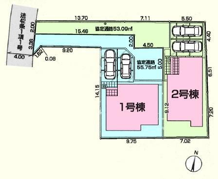 川越市的場第９　新築分譲住宅　全２棟