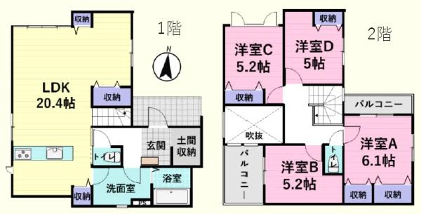 川越市霞ヶ関北６丁目　新築分譲住宅
