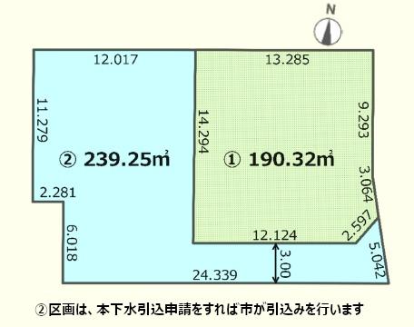 坂戸市片柳　売地　全２区画