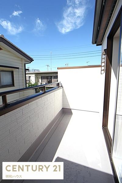 川越市下広谷第二 新築分譲住宅(バルコニー)