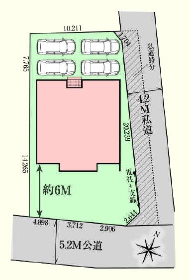 嵐山町志賀3期 新築分譲住宅(区画図)