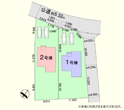 嵐山町川島15期 新築分譲住宅(区画図)