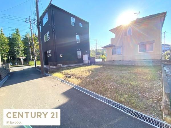 川越市大字天沼新田の土地(前面道路含む現地写真)