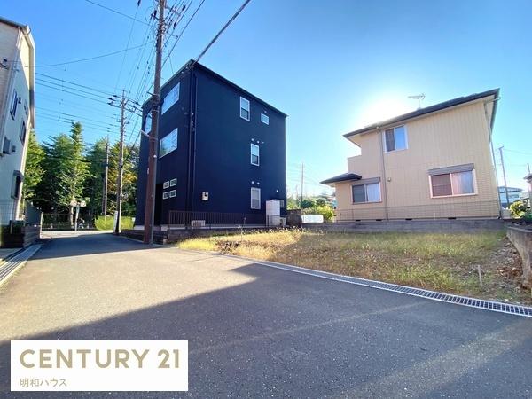 川越市大字天沼新田の土地(前面道路含む現地写真)