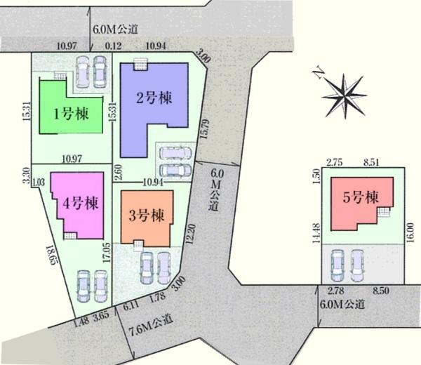 坂戸市にっさい花みず木11期　新築分譲住宅　全5棟