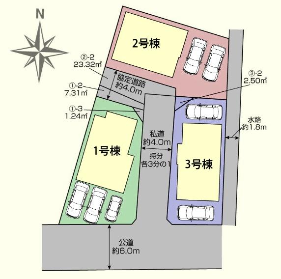 川越市今成２丁目　新築分譲住宅　全３棟