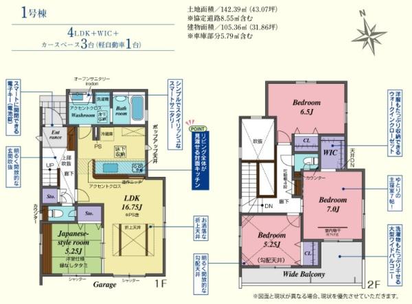 川越市今成２丁目　新築分譲住宅　全３棟