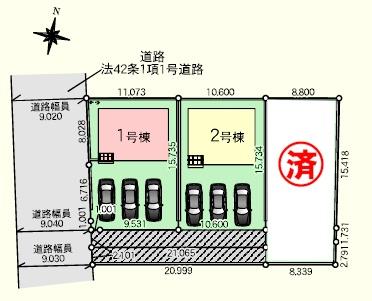 吉見町東野１丁目　第２０　新築分譲住宅　全３棟