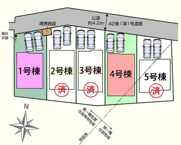 坂戸市花影町２期　新築分譲住宅　全5棟