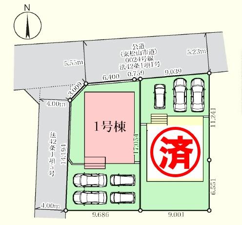 東松山市松葉町３丁目　新築分譲住宅　全２棟