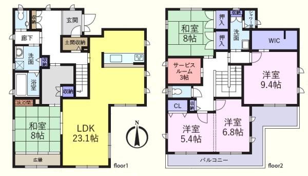 坂戸市にっさい花みず木７丁目　中古一戸建住宅