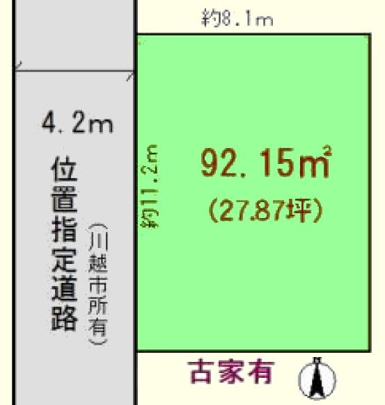 川越市霞ヶ関北2丁目　売地
