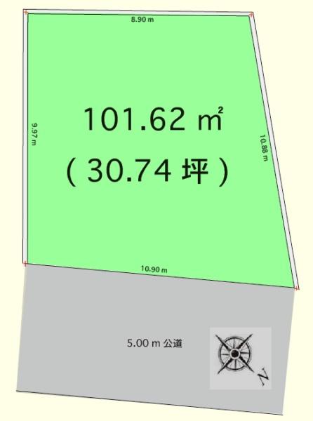 鶴ヶ島市鶴ヶ丘　売地