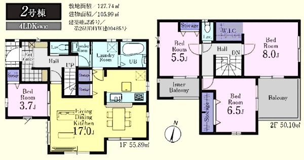 川越市的場２丁目第３　新築分譲住宅　全3棟