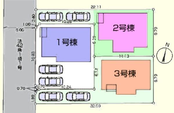 川越市的場２丁目第３　新築分譲住宅　全3棟