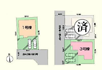 川越市上野田町第２　新築分譲住宅　全３棟