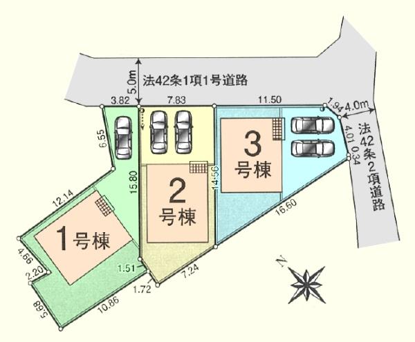 日高市上鹿山第４　新築分譲住宅　全３棟