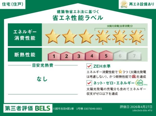 川越市吉田4期　新築分譲住宅
