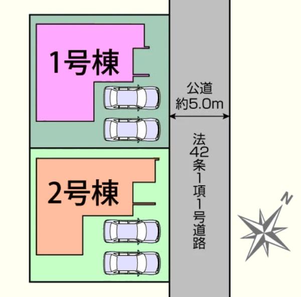 川越市霞ヶ関北6丁目3期 新築分譲住宅 全2棟