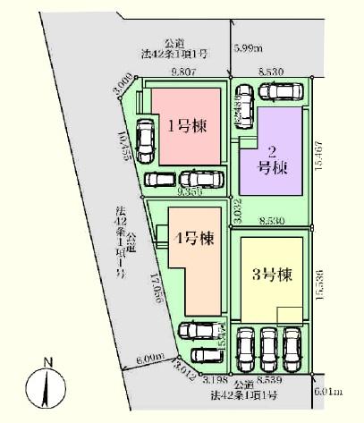 東松山市高坂第２　新築分譲住宅　全４棟