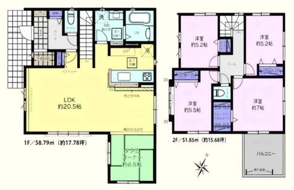 川越市大字上戸の中古一戸建て