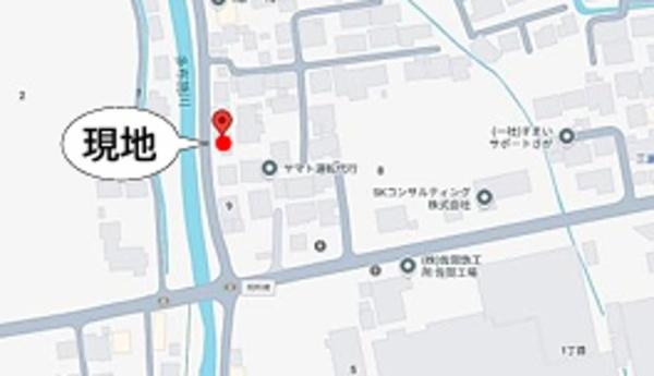 佐賀市神園2丁目の新築一戸建(現地案内図)