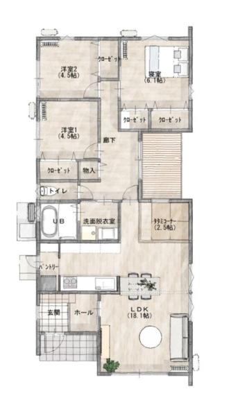 南佐賀3丁目第2-2号地（佐賀駅）平屋