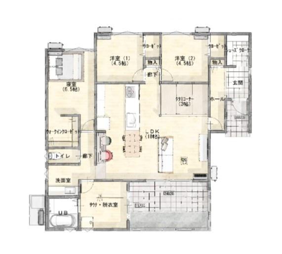 高木瀬西5丁目第2（佐賀駅）平屋
