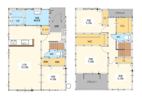 佐賀市高木瀬大字東高木1期2号棟（佐賀駅）二階建