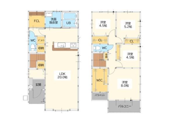 佐賀市新郷本町1期3号棟（佐賀駅）二階建