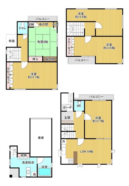 大阪市阿倍野区北畠１丁目の中古一戸建