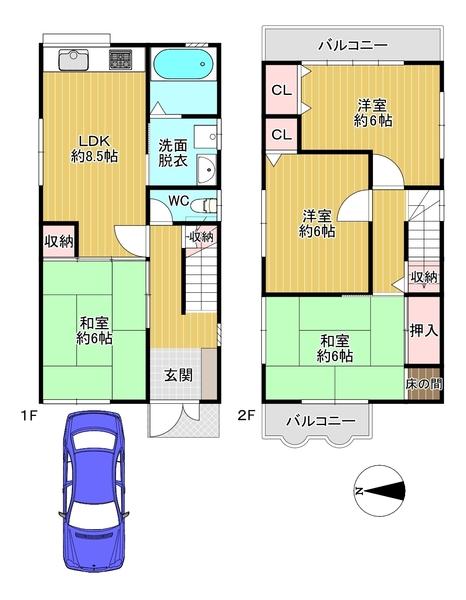 八尾市垣内３丁目の中古一戸建て