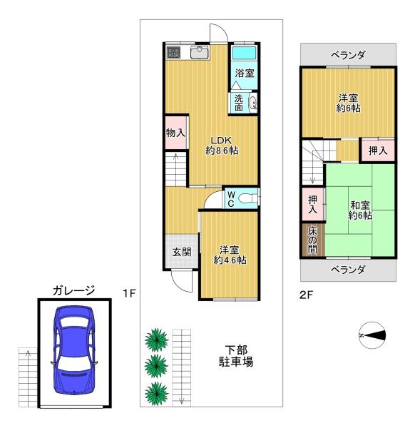 東大阪市日下町２丁目の中古一戸建て