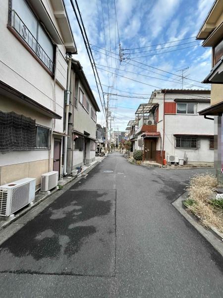 東大阪市喜里川町の土地(前面道路含む現地写真)