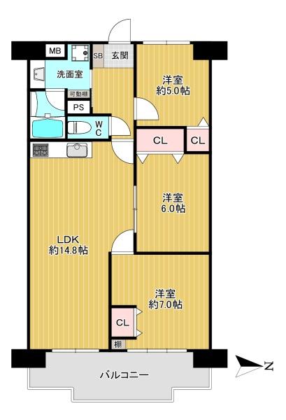 シャトー第３八戸の里