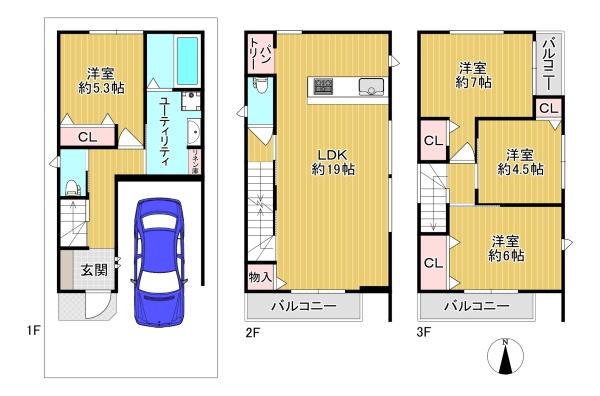 東大阪市大蓮北１丁目　１号地