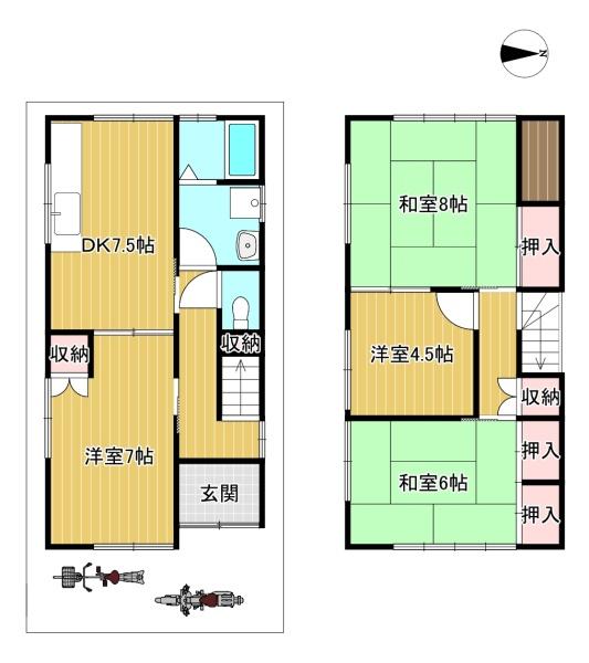 大東市新田本町の中古一戸建て