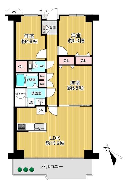 ハイム鴻池(間取り)