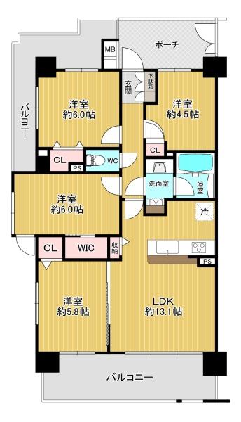 クレールメゾン今里ヴィサージュ(間取り)