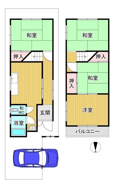 大東市西楠の里町の中古一戸建て