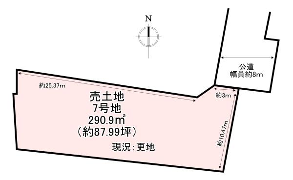 生駒郡斑鳩町龍田西３丁目の土地