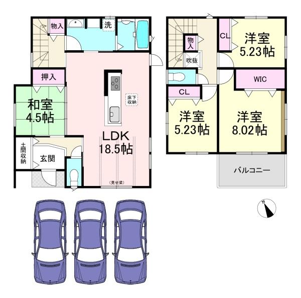 桜井市芝　2号地　新築戸建